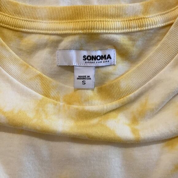 Sonoma yellow tie dye Goods For Life T-shirt dressF - Picture 2 of 7